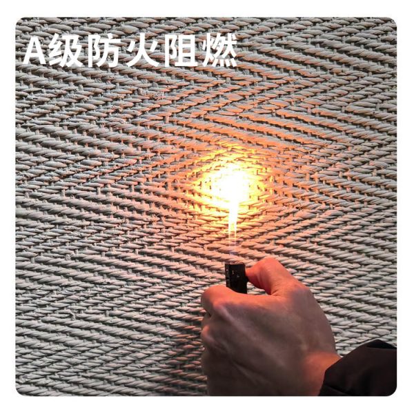 Hemp woven soft stone flexible stone woven pattern bendable cloth pattern soft porcelain internal and external background wall ultra-thin dacite cave stone - Image 3